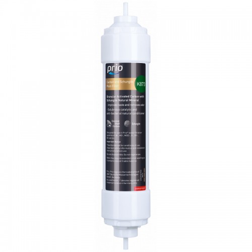 Prio® K873 — кокосовий пост-фільтр GAC з натуральним мінералом шунгіту