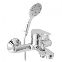 Змішувач для ванн Rubineta (Luka-10/K) корпус - моноліт, лійка шланга LU10K08