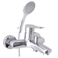 Змішувач для ванн Rubineta (Niсa-10/К) корпус - моноліт, лійка шланг NI10K08