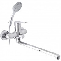 Змішувач для ванни Rubineta (Nica-11/С) ізл. 300мм лійка шланг NI11CK08