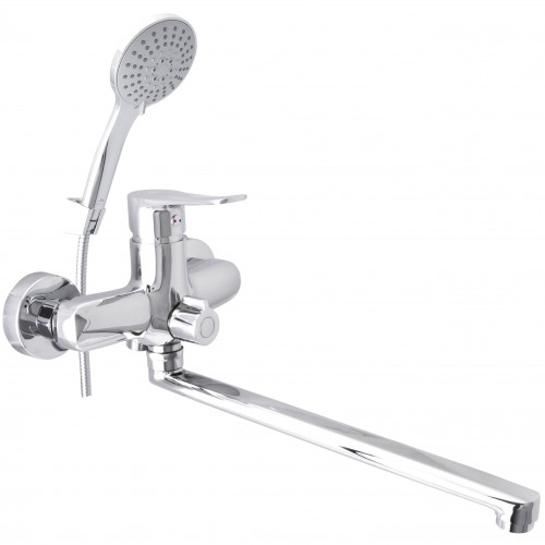 Смеситель для ванны Rubineta (Nica-11/С) изл. 300мм лейка шланг NI11CK08