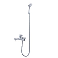 Смеситель для ванны PERLA "OCELI" нерж с/акс PSS204