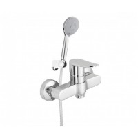 Смеситель для душа Rubineta (Static-12/K) корпус – монолит, лейка шланг А20A08N **