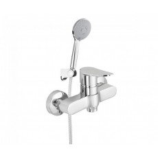 Змішувач для душу Rubineta (Static-12/K) корпус — моноліт, лійка шланг А20A08N **