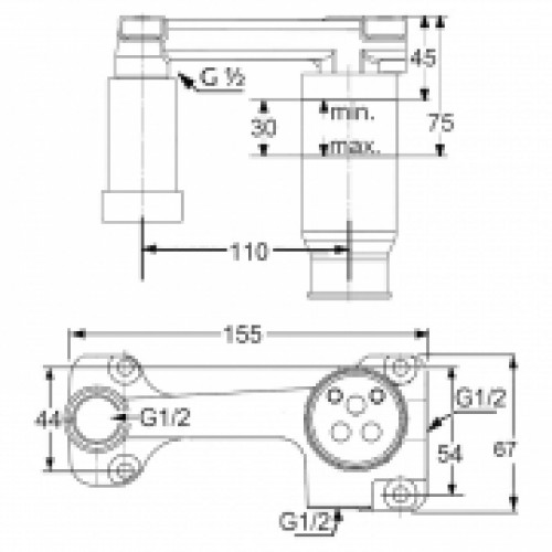 Скрытая часть смесителя Zenta/Bozz Kludi 38243