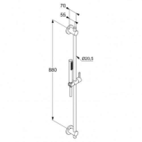 Душовий комплект Nova Fonte Puristic Kludi 208403915