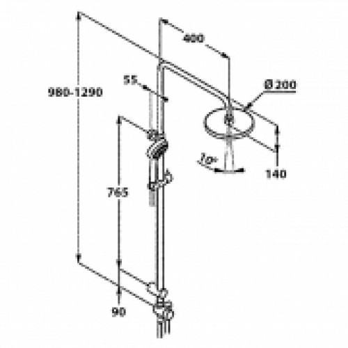 Душовий набір Kludi Dual, хром Kludi (80930500