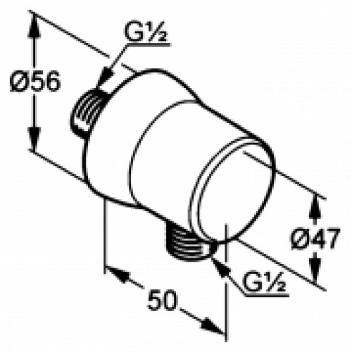 Подключение Sirena для душевого шланга Kludi (6306143-00)