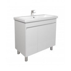 Тумба Сіті 100-U з умивальником Cosmopolitan 100 біла підлогова/підвісна