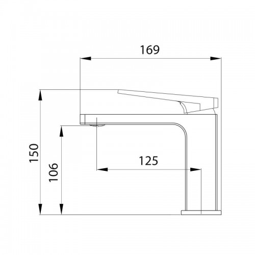 Змішувач для раковини Gemini Loopi QTGEM2701CRM45699 Chrome Змішувач для раковини Gemini Loopi QTGEM2701CRM45699 Chrome
