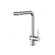 Змішувач для кухні Qtap Rozcesti з висувним виливом з підключенням для питної води QTROZ367CRM45941 Chrome