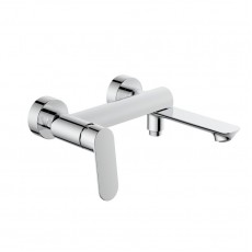 Змішувач для ванни Qtap Evia з поворотним виливом (з душовим гарнітуром) QTEVI260CRM47578 Chrome