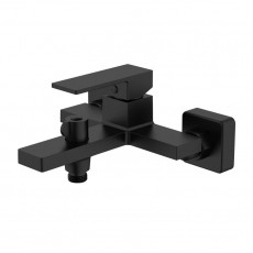 Змішувач для ванни Qtap Gemini (з душовим гарнітуром) QTGEM259BLM45682 Black Matt