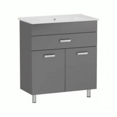 Комплект меблів RJ Velum-L: тумба для підлоги + умивальник накладний Jenor 70см RJFU037-4170GRSET(RJFU037-4170GR+RZJ710)