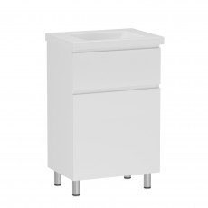 Комплект меблів RJ Flora-XO: тумба для підлоги + умивальник накладний Moduo 50см RJFU073-0150WHSET(RJFU073-0150WH + K116-009) Комплект меблів RJ Flora-XO: тумба для підлоги + умивальник накладний Moduo 50см RJFU073-0150WHSET(RJFU073-0150WH + K116-009)