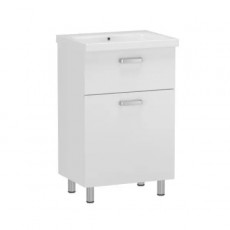 Комплект меблів RJ Flora-L: тумба підлогова + умивальник накладний Moduo 60 см RJFU042-0160WHSET(RJFU042-0160WH + K116-011) Комплект меблів RJ Flora-L: тумба підлогова + умивальник накладний Moduo 60 см RJFU042-0160WHSET(RJFU042-0160WH + K116-011)