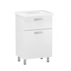 Комплект меблів RJ Flora-B: тумба підлогова + умивальник накладний Moduo, 60 см RJFU039-0160WHSET(RJFU039-0160WH+K116-011) Комплект меблів RJ Flora-B: тумба підлогова + умивальник накладний Moduo, 60 см RJFU039-0160WHSET(RJFU039-0160WH+K116-011)