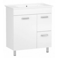 Комплект меблів RJ Fly-L: тумба підлогова + умивальник накладний Jenor 60 см RJFU086-4160WHSET(RJFU086-4160WH+RZJ610)