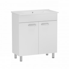 Комплект меблів RJ Kink-L: тумба підлогова + умивальник накладний Jenor 60см RJFU041-4160WHSET(RJFU041-4160WH+RZJ610) Комплект меблів RJ Kink-L: тумба підлогова + умивальник накладний Jenor 60см RJFU041-4160WHSET(RJFU041-4160WH+RZJ610)