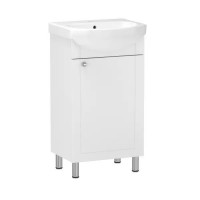 Комплект мебели RJ Fort-B: напольная тумба с умывальником Arteco 40см RJFU010-0140WHSET(RJFU010-0140WH + K667-005)