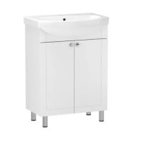 Комплект меблів RJ Fort-L: тумба для підлоги з умивальником Arteco 60см RJFU011-0160WHSET(RJFU011-0160WH + K667-025)