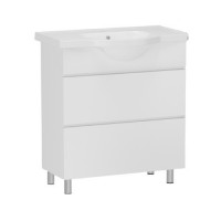 Комплект меблів RJ Aster-XO: тумба підлогова + умивальник накладний Lotus 65см RJFU049-0165WHSET(RJFU049-0165WH + RZJ201)