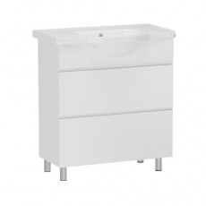 Комплект меблів RJ Aster-XO: тумба підлогова + умивальник накладний Lotus 65см RJFU049-0165WHSET(RJFU049-0165WH + RZJ201)