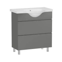 Комплект меблів RJ Aster-XO: тумба для підлоги + умивальник накладний Lotus 75см RJFU049-0175GRSET(RJFU049-0175GR + RZJ202)