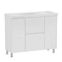 Комплект меблів RJ Flora-XO: тумба для підлоги з умивальником Como 100см RJFU073-01100WHSET(RJFU073-01100WH+K32-016-EX