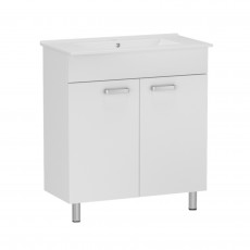 Комплект меблів RJ Kink-L: універсальна тумба з умивальником RJ Jenor 50см RJFU041-4150WHSET(RJFU003-4150WH + RZJ510) Комплект меблів RJ Kink-L: універсальна тумба з умивальником RJ Jenor 50см RJFU041-4150WHSET(RJFU003-4150WH + RZJ510)