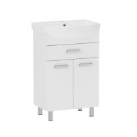 Комплект меблів RJ Roft-L: тумба для підлоги з умивальником Freja 65см RJFU043-0165WHSET(RJFU043-0165WH + L71965000)