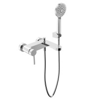 Смеситель для ванны Devit Laguna 84125110 с душевым набором (413669)