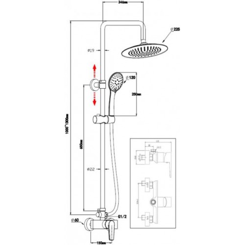 ДУШОВА СИСТЕМА MIXXEN OCEAN MXBZ0519