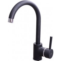 Смеситель-кран кухонный RUBINETA Ula-33 BK UL30068